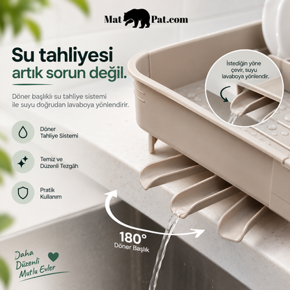Sürgülü Bulaşık Kurutma Sepeti